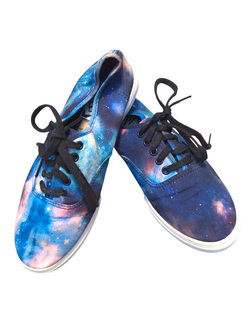 VANS Off the Wall Cosmic Space Lace Galaxy Up Sneakers Shoes Mens 6 Women's 7.5